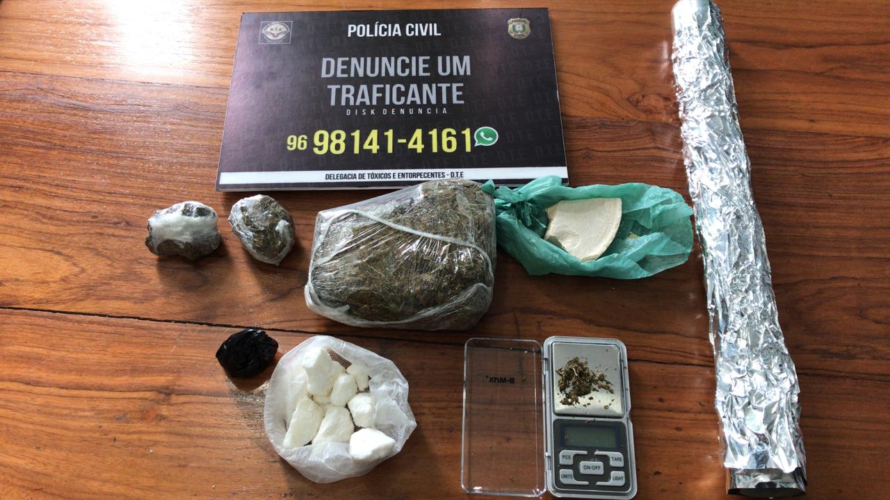POLÍCIA CIVIL PRENDE MULHER QUE VENDIA CRACK E SKANK